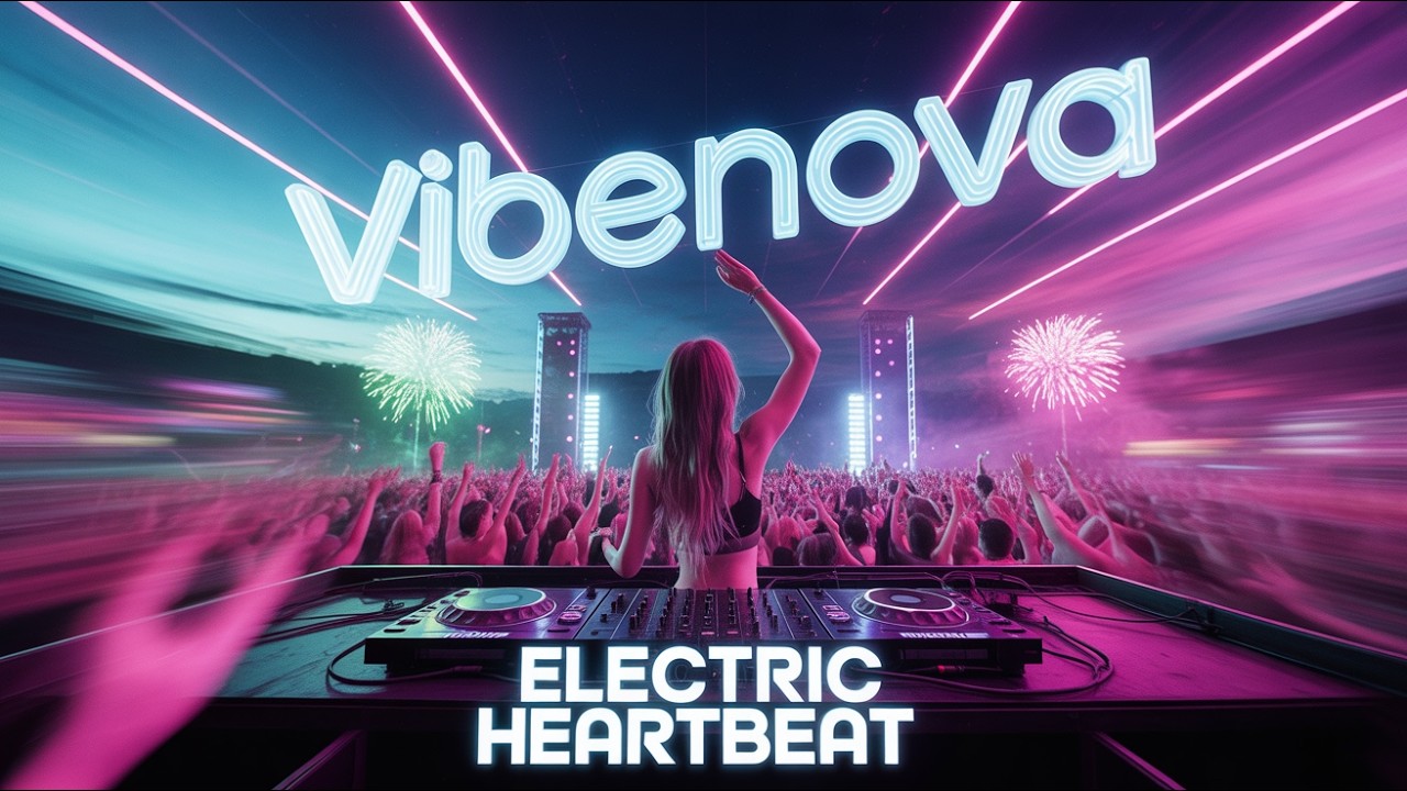 VibeNova – Electric Heartbeat – (Official Techno EDM Music Video 2026) | AI Cinematic