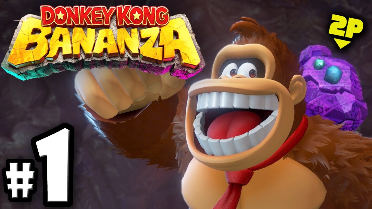 Donkey Kong Bananza 🦍🤝💃 2 Player Co-Op Bonanza | Nintendo Switch 2 Gameplay Walkthrough Blind PART 1