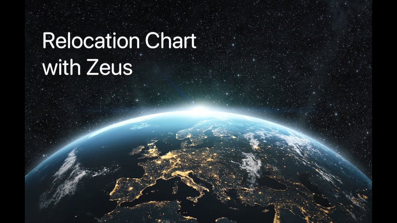 Locational Astrology Course. Tutorial 1b. Creating a Relocation Chart With Zeus Software