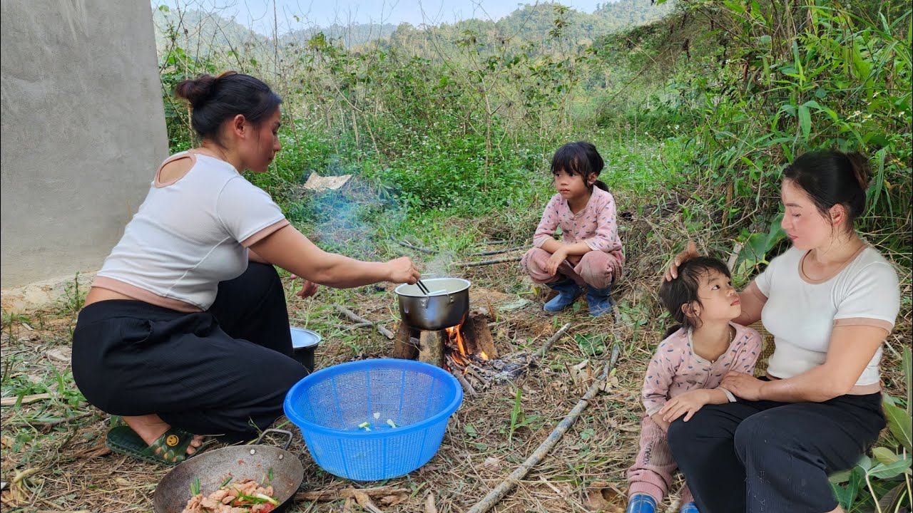 The poor girl had a better life when Ms. Khe took her to a new place to live with her little dog