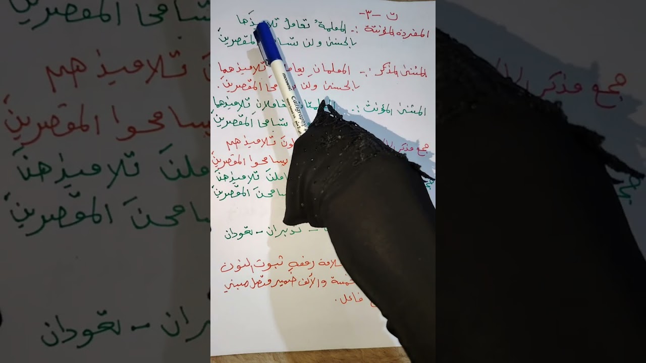 #قواعد #سادس ابتدائي #حل تمرينات (صفحة ٧٣) 2026 #تصوير جديد #الأفعال الخمسة 