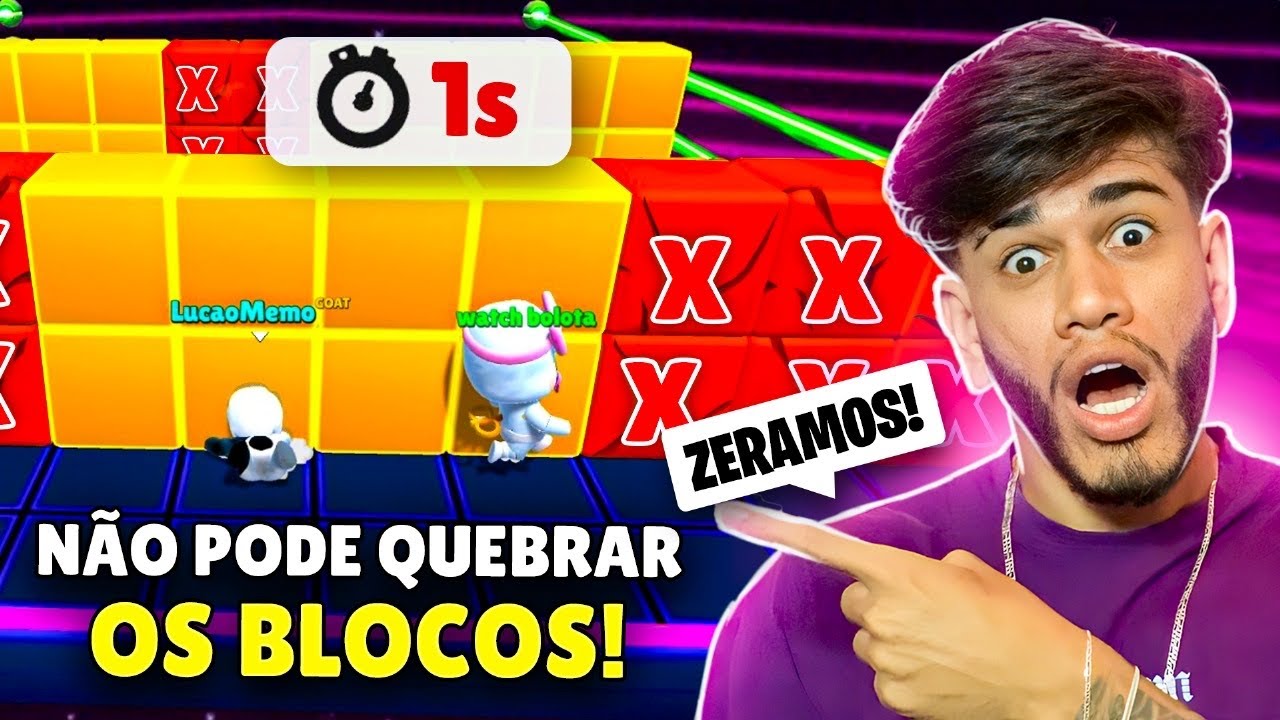ZEREI O BLOCKDASH SEM PODER QUEBRAR OS BLOCOS NO STUMBLE GUYS!