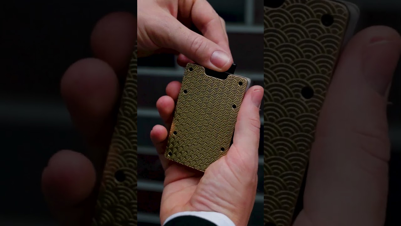 One of 500: Stonewashed Brass Wave Wallet &ndash; Feel the Craft #luxury
