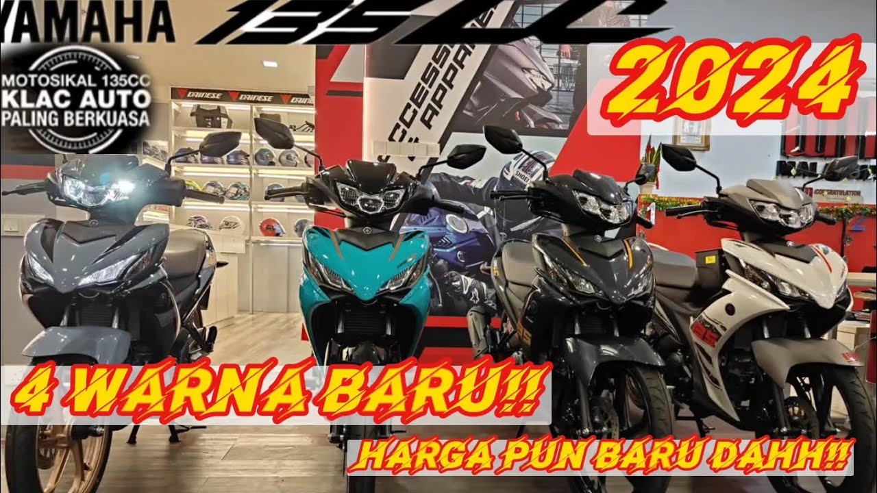 YAMAHA LC135 V8 2024 - 4 WARNA BARU!!! HARGA PUN SERBA BARU DAHH!!