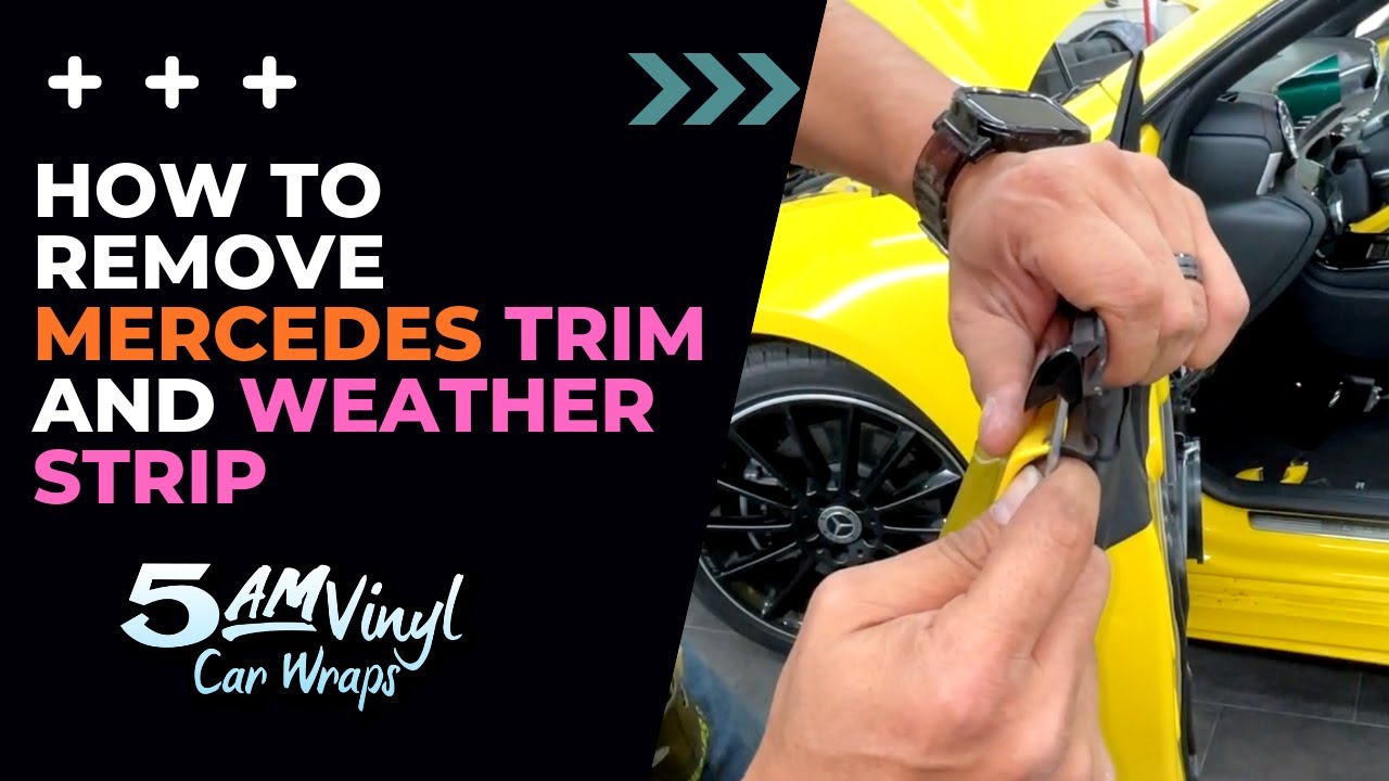 How to remove 2020 Mercedes CLA 250 trim and weather strip