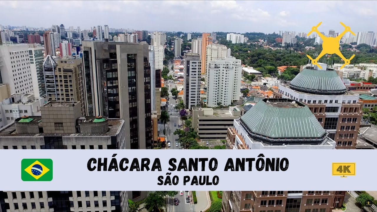 [4K] 🇧🇷 Chácara Santo Antônio, São Paulo - by drone 🇧🇷