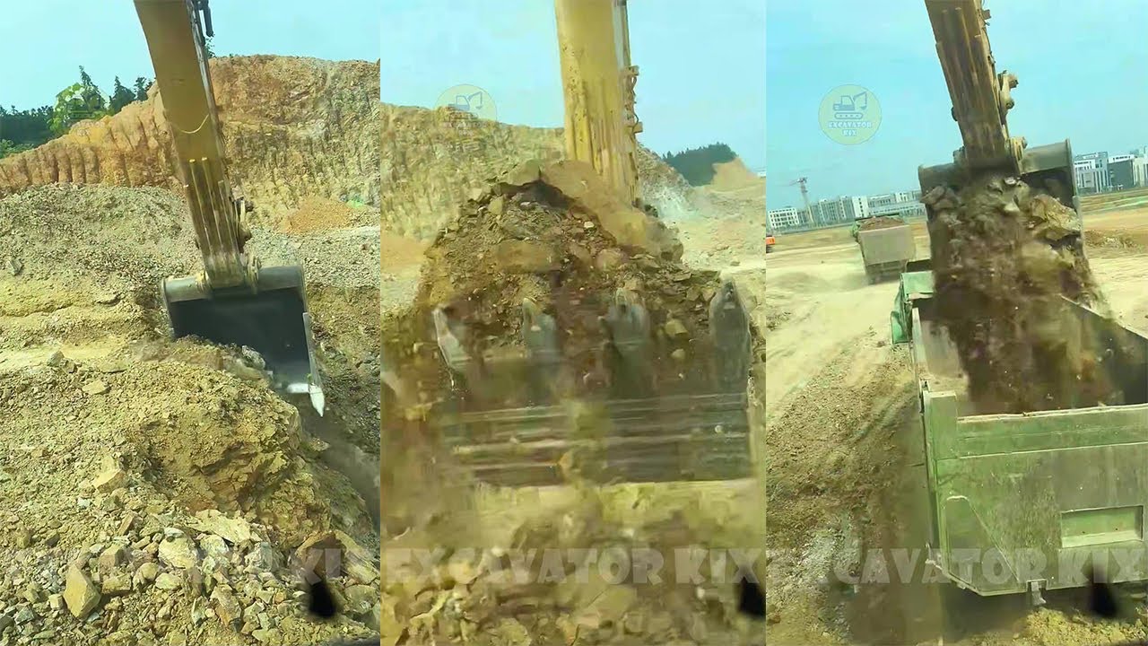 How To Excavators Load Soil Onto Trucks Professionally P1136