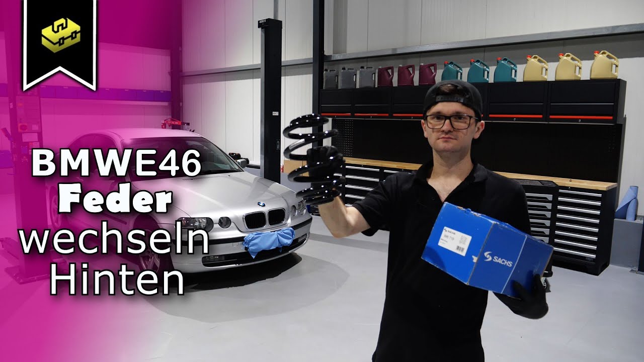 BMW 3 E46 Feder Hinten wechseln | Change BMW 3 E46 spring | Vitjawolf | Tutorial | HD |