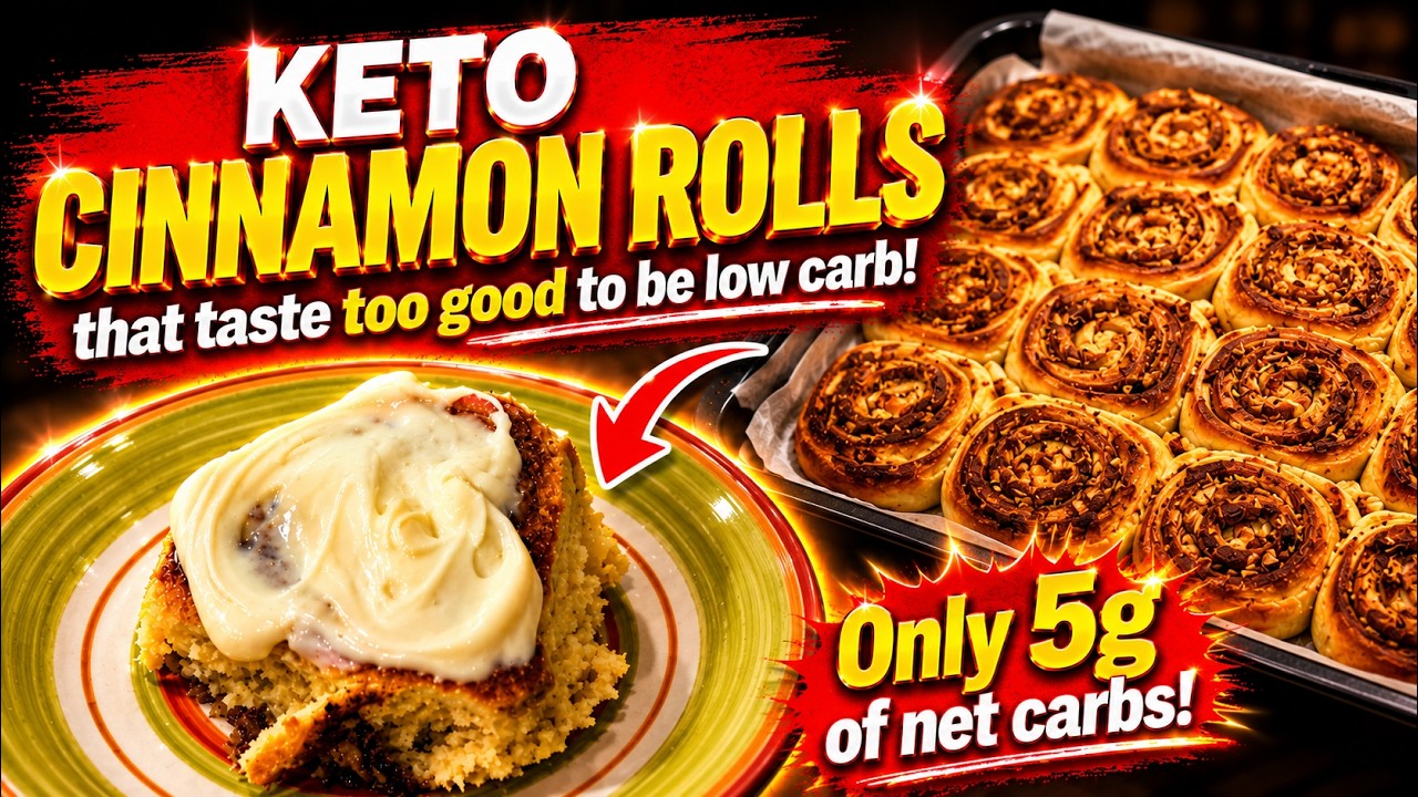 Keto Cinnamon Rolls That Taste TOO GOOD to Be Low Carb (Only 5g Net Carbs!) 