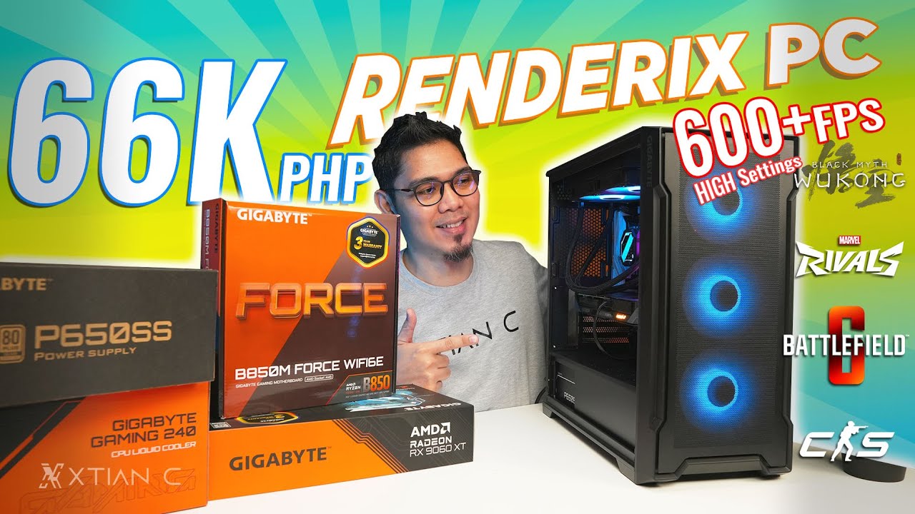 Вы не поверите, всего за 66 тысяч ₱! ПК Gigabyte Renderix для игр, рендеринга и монтажа с бенчмар...