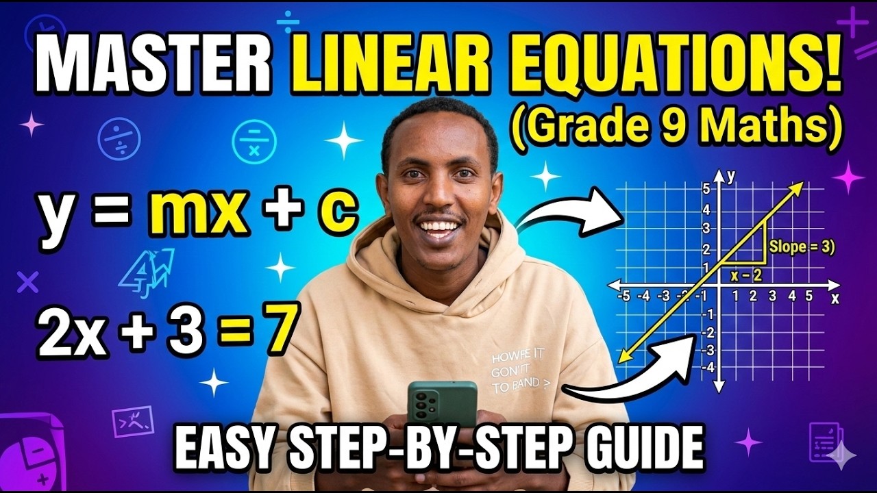 Mastering Linear Equations: Grade 9 Math Tutorial