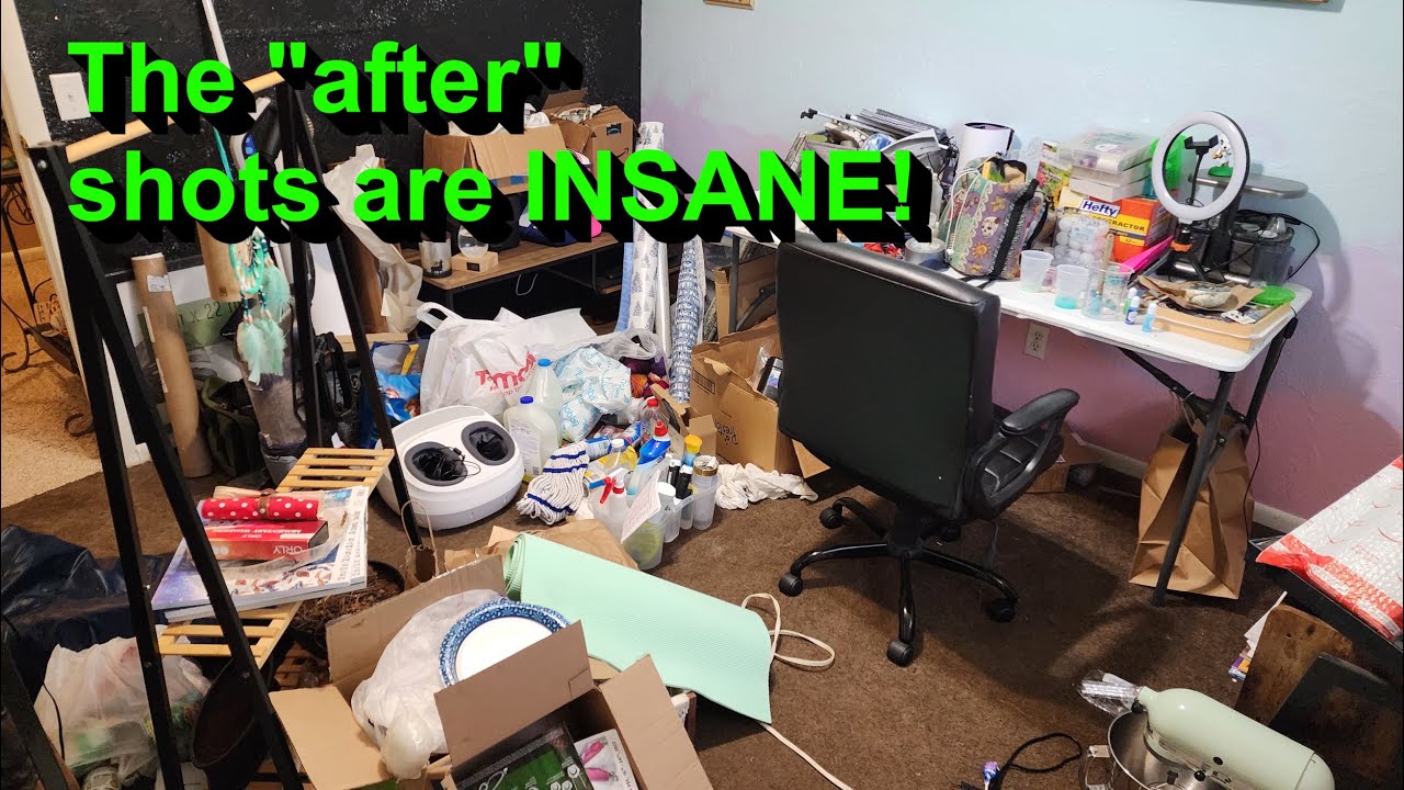 Turning this trashed room into an awesome craft room!
