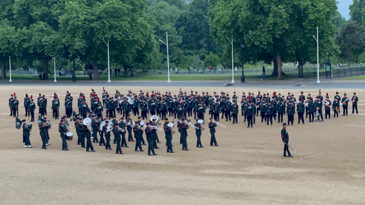 Massed Bands and Bugles of the Rifles Sounding Retreat 2022