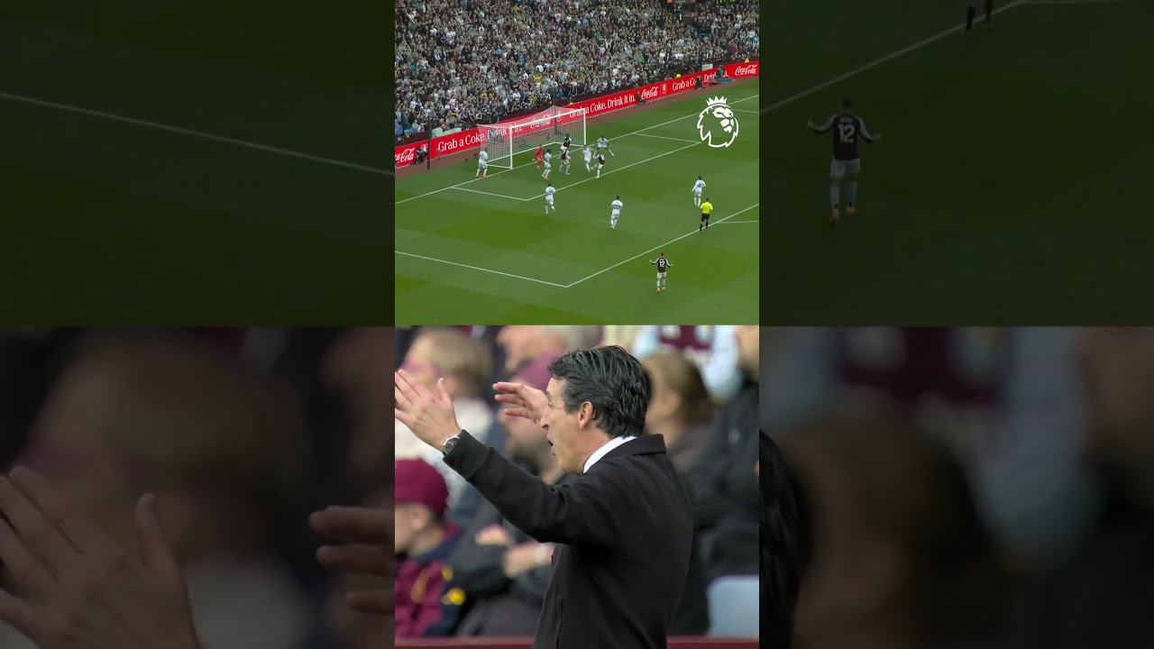 Unai Emery celebrates Aston Villa's goals! 😆