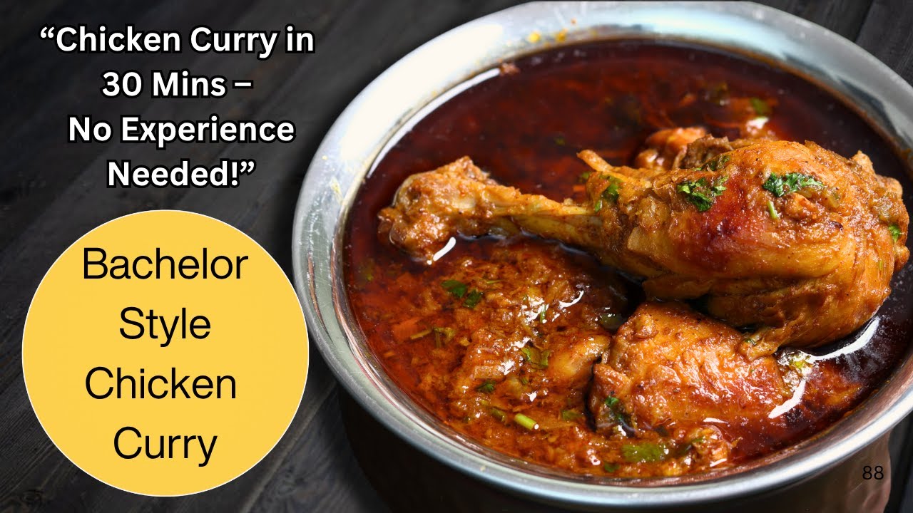 Bachelor Style Chicken Curry in Pressure Cooker | Easy Chicken Recipe for Beginners by Chef Ashish