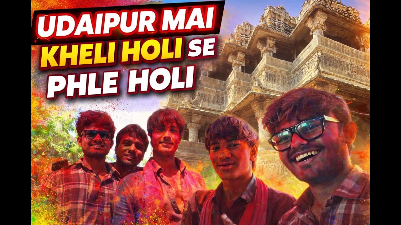 UDAIPUR MEIN KHELI HOLI SE PEHLE HOLI🫟🤯