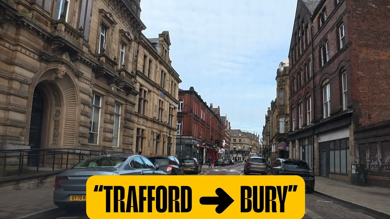“Trafford to Bury Town Centre – Real UK Traffic Drive | M60 Rush Hour | 05/12/2025”