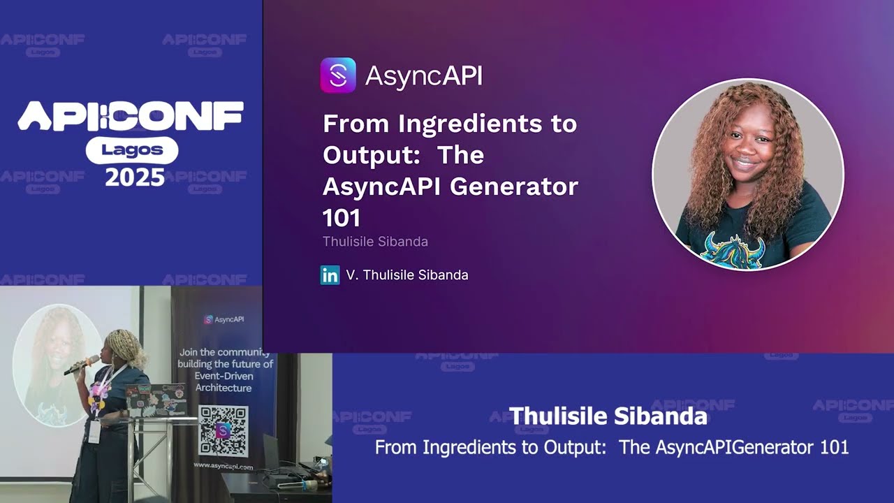 API Conference Lagos 2025 — From Ingredients to Output: The AsyncAPI Generator 101