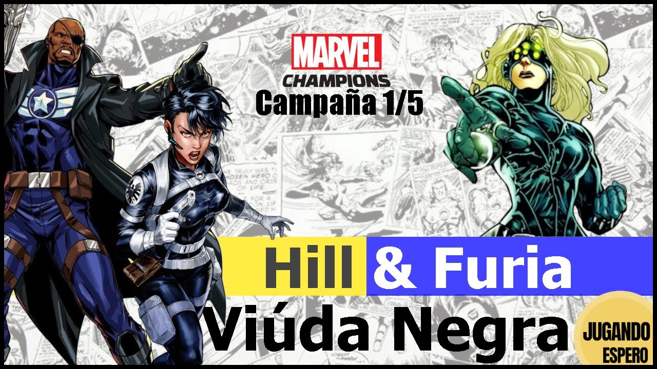 Maria Hill & Nick Furia vs Viúda Negra (Campaña) - Marvel Champions LCG