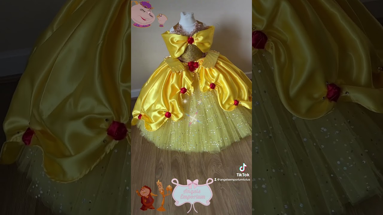 🌹 Beauty and the Beast inspired Princess Belle Tutu Dress 🌹 #etsy #birthday #tutudress #disney