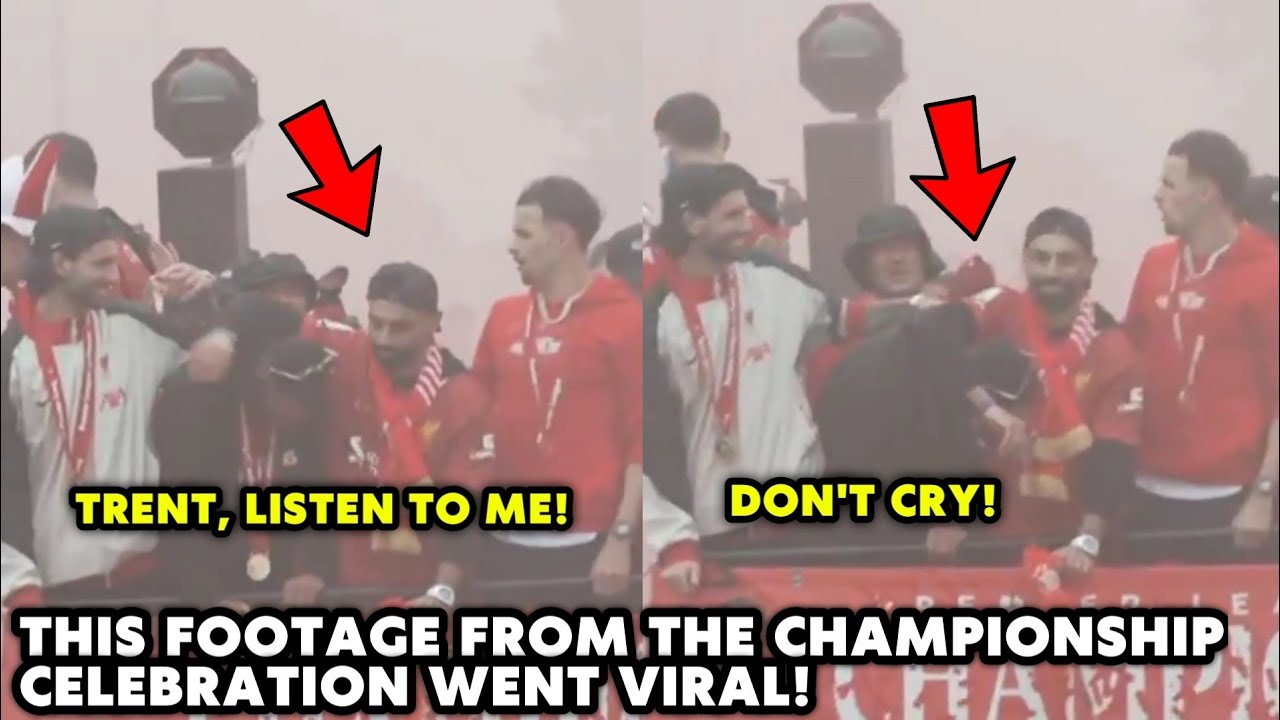 Fans spot Curtis Jones' reaction to what Trent Alexander-Arnold did during Liverpool's title parade!