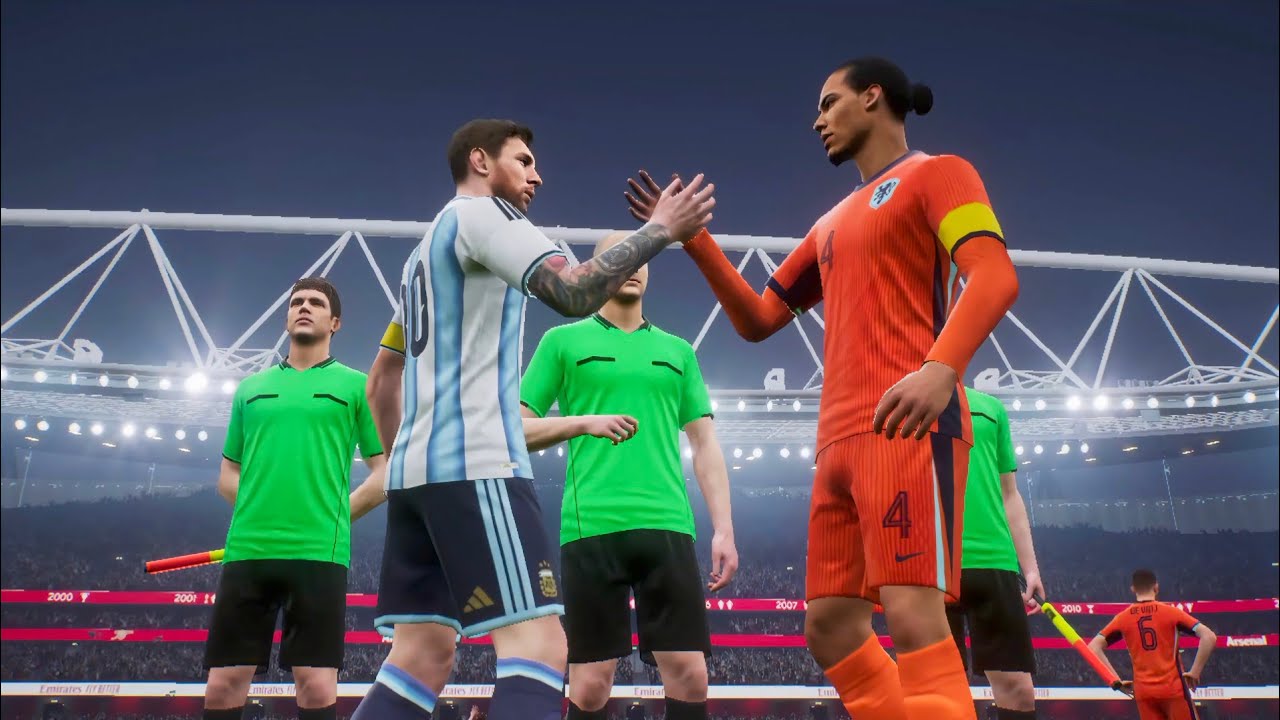 Argentina v Netherlands eFOOTBALL 1080p50FPS - English Commentary 