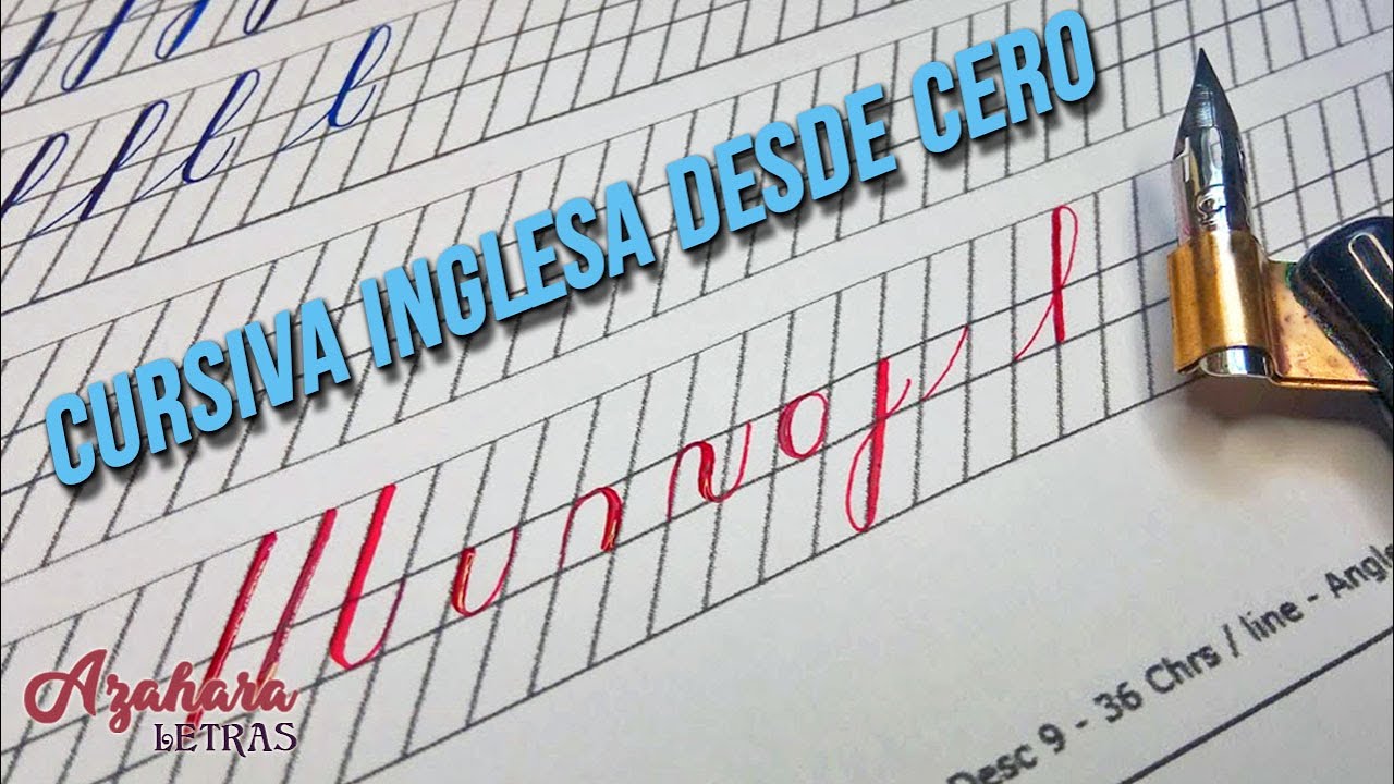 ✒️ Caligrafía COPPERPLATE desde CERO con PLUMILLA + PAUTA PDF