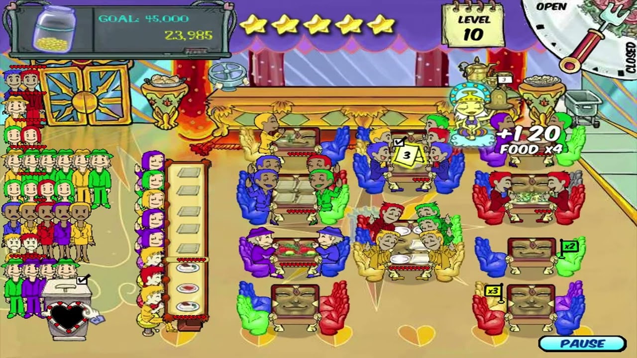 Diner Dash - Level #50 - Indian Restaurant X (Final Level)