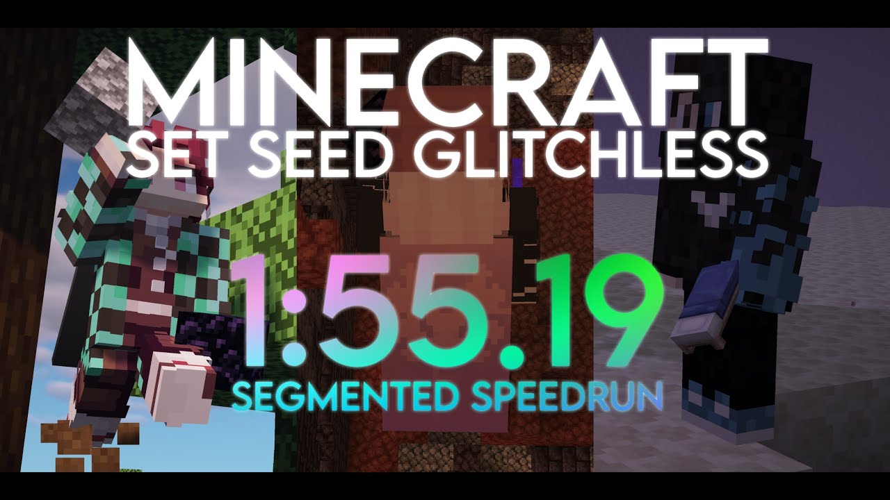 Minecraft any% Set-Seed Glitchless Segmented Speedrun in under 2 Minutes.