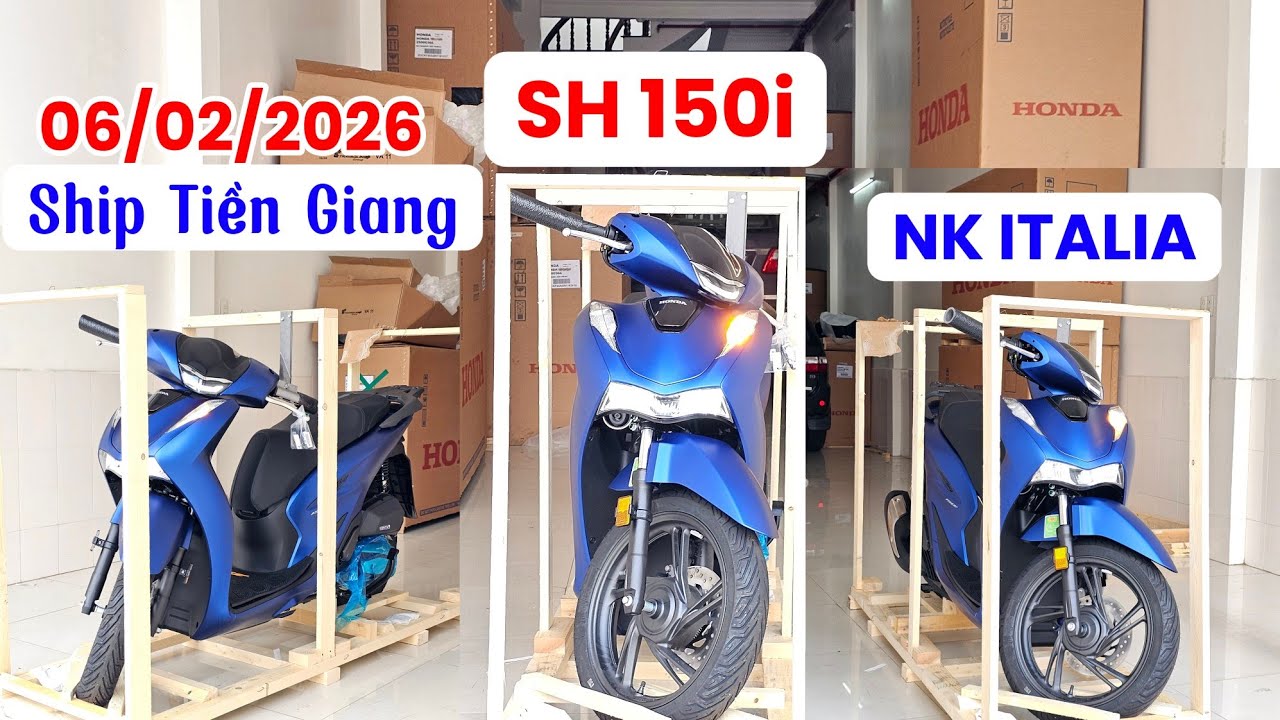 Nổ Máy SH 150i ITALIA màu Xanh tuyệt đẹp ship Tiền Giang ngày 06/02/26. Khải Phạm #sh #150 #2026 #xe