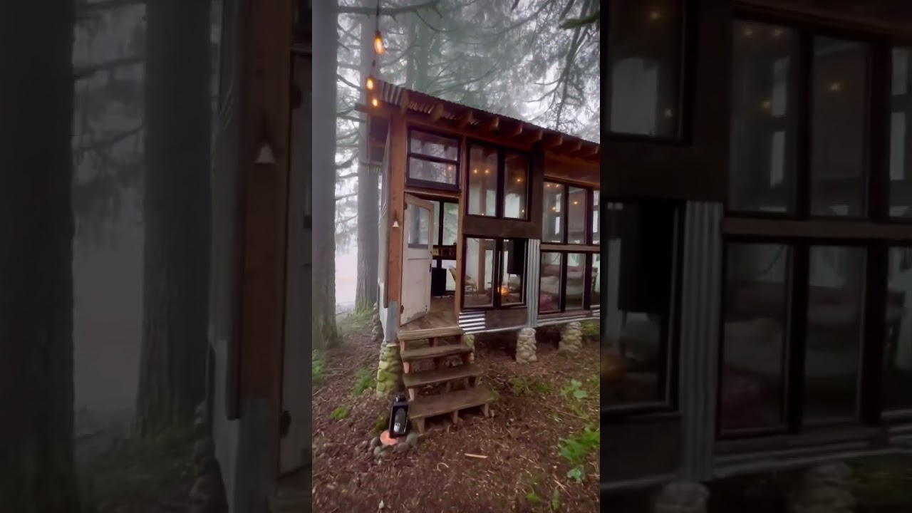 Glass Cabin in the Woods 🌲
