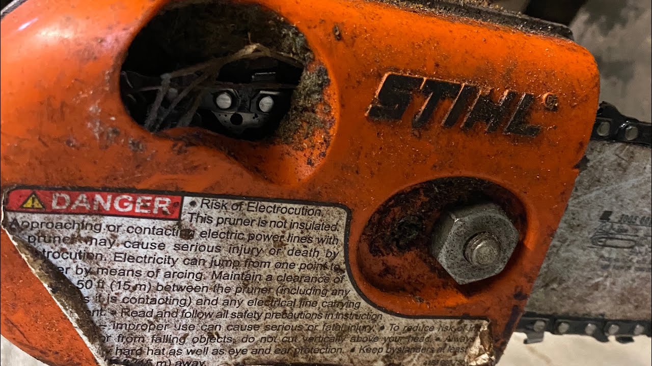 Редуктор/режущие головки штанговой пилы Stihl, разборка и сравнение