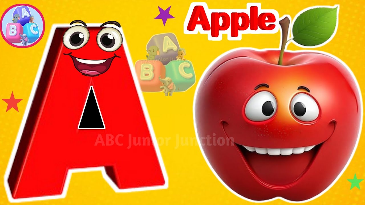 ABC Phonics Song / A for Apple / ABCs Nursery Rhymes / Kiddos Study Zone / Tiny Tots / Toddler Song 