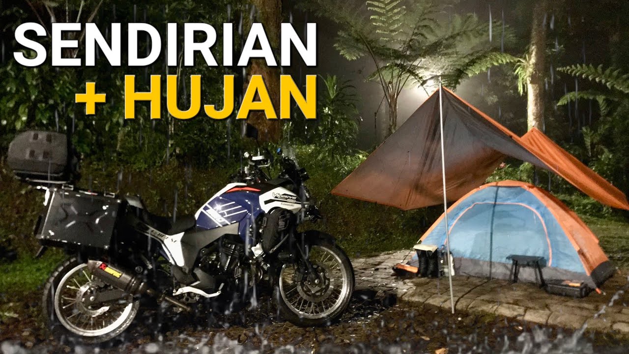 Sendirian di Tengah Hujan | Solo Motocamp Chapter 2 di De Damaran Baturraden | Versys X 250