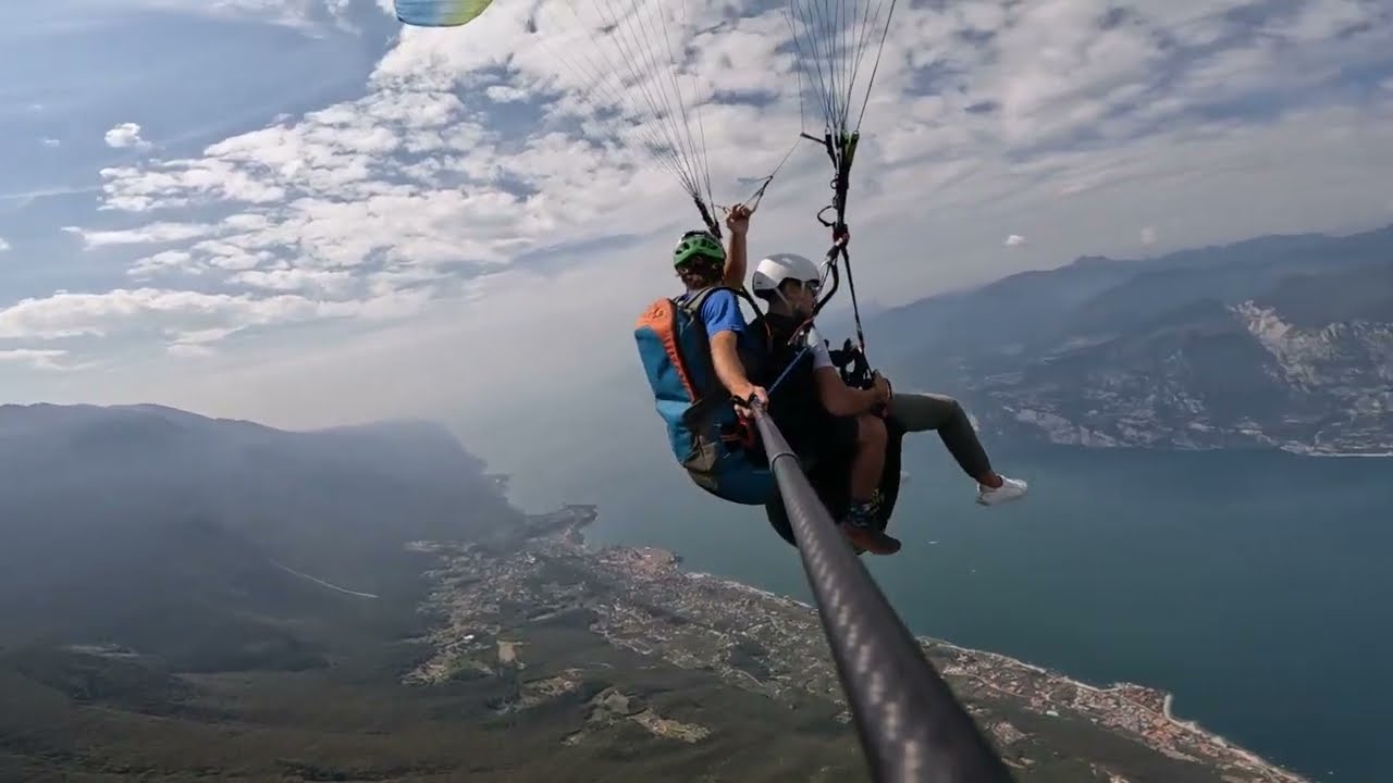 Amazing Paragliding from Monte Baldo to Garda Lake!