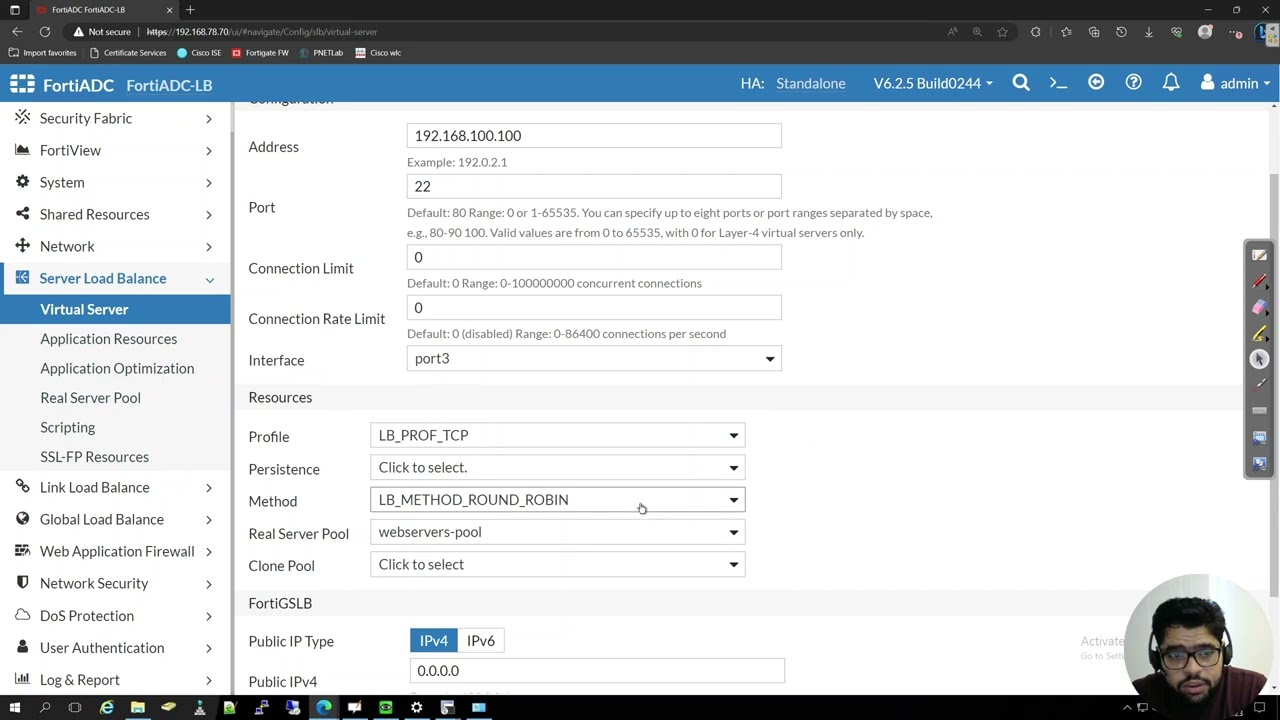 4- Layer 4 Load Balancing Mastery with Fortinet FortADC