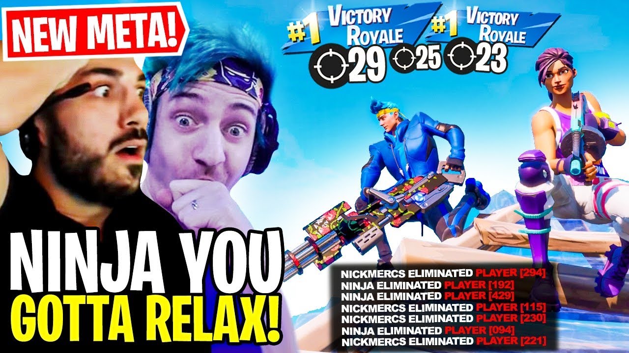 Duos w/ Ninja Turns TOXIC! Fortnite Season 2 DESTRUCTION..(NEW Meta)