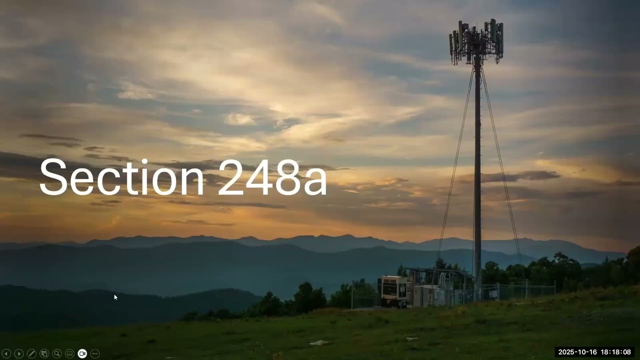Cell Tower and Section 248a Training