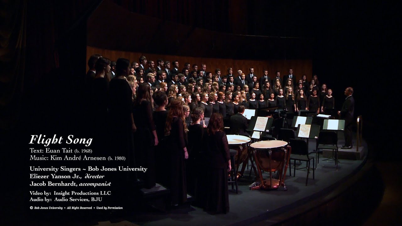 Flight Song by Arnesen: Bob Jones University Singers 2015-16
