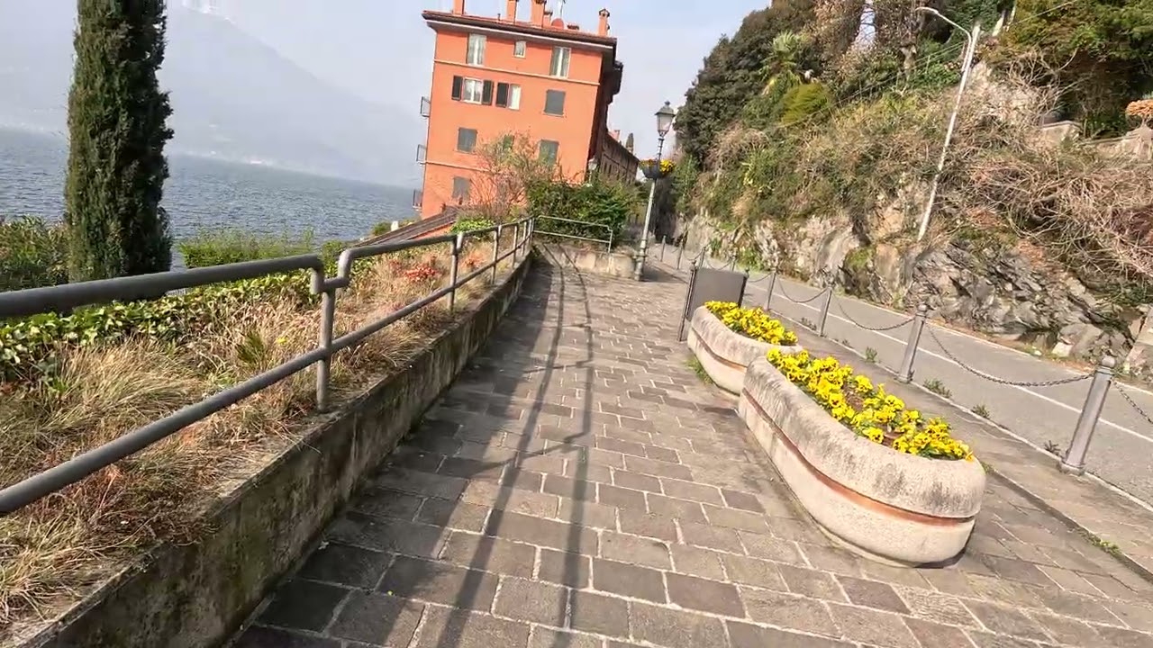 Exploring the southern part of Bellano, Italy in Lake Como.