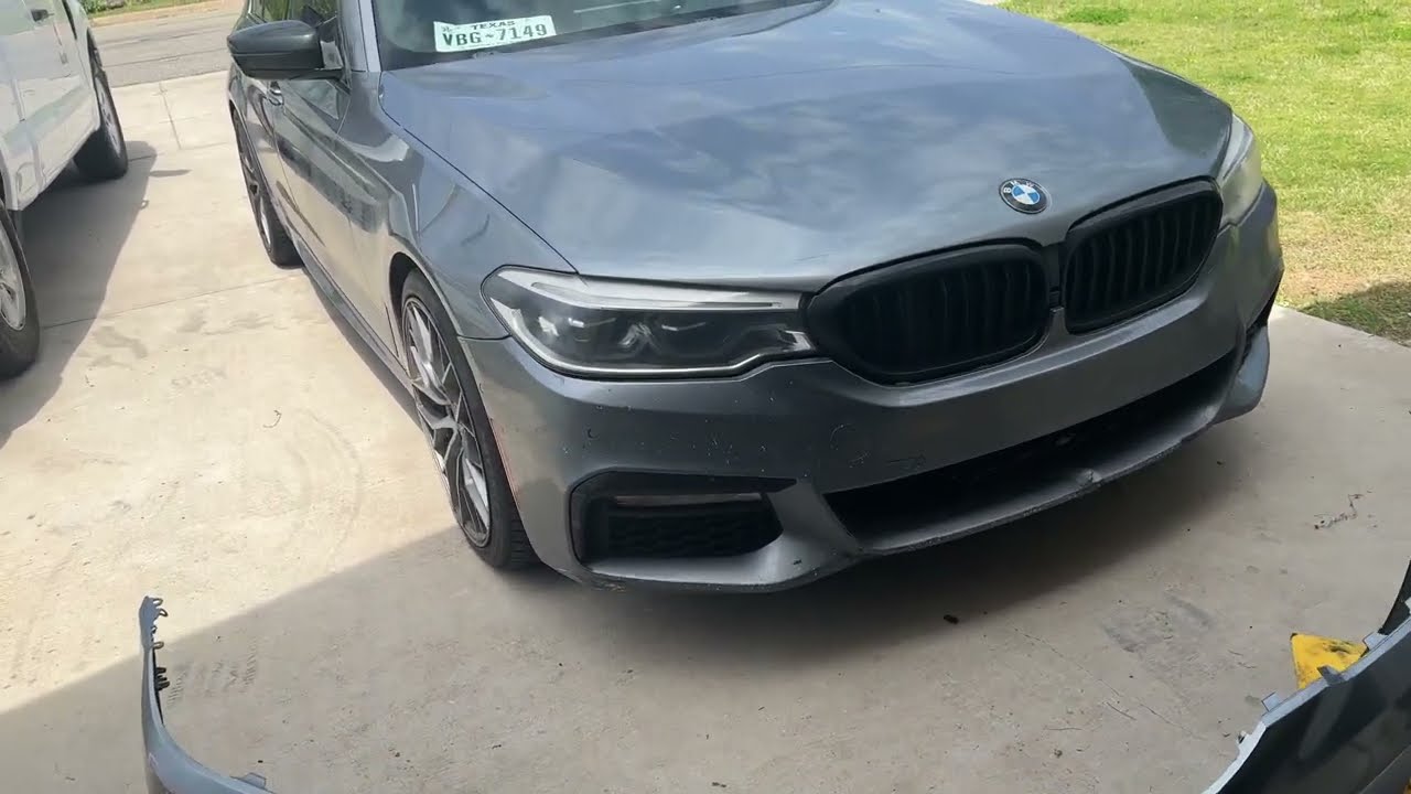 Replaced My Damaged M Sport Front Bumper | 2017 BMW G30 540i xDrive DIY