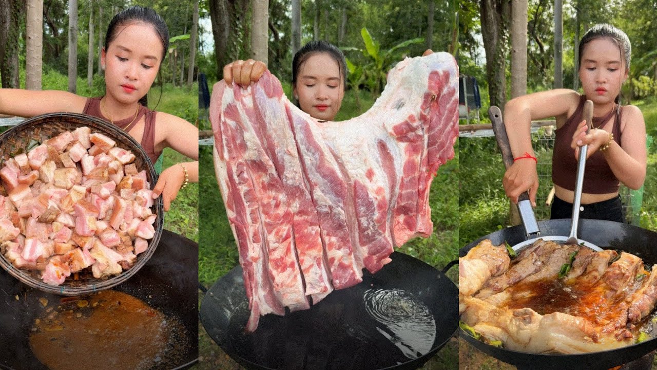 How to cook deep frying braise pork with egg recipe