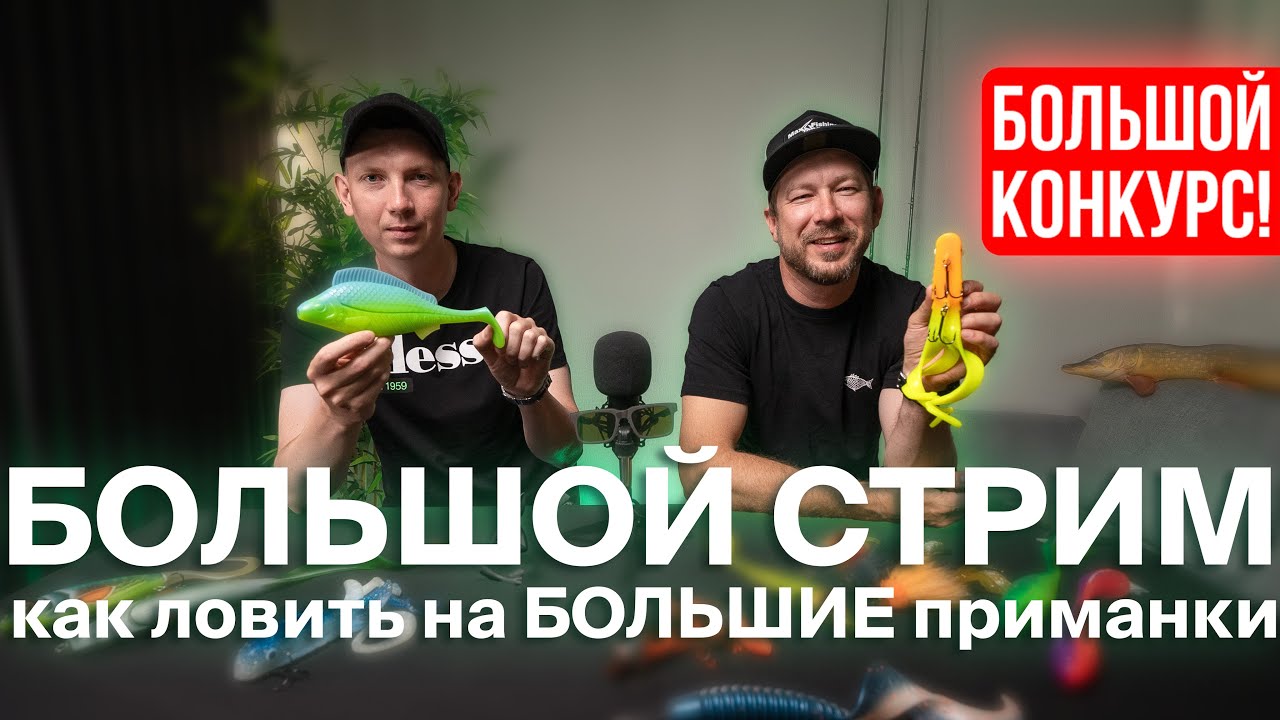 Большой стрим | Как ловить на БОЛЬШИЕ приманки!