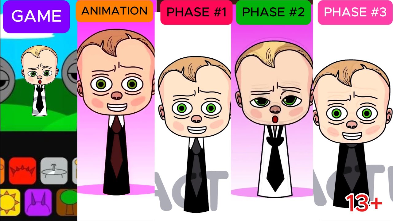 Incredibox Sprunki OC: Boss Baby Game,Animation,Phase1,Phase2,Phase3  |SprunkBoost