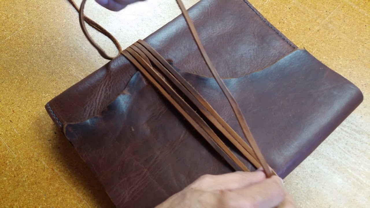 How to Lace and the the knot on a Rustic Wrap Journal