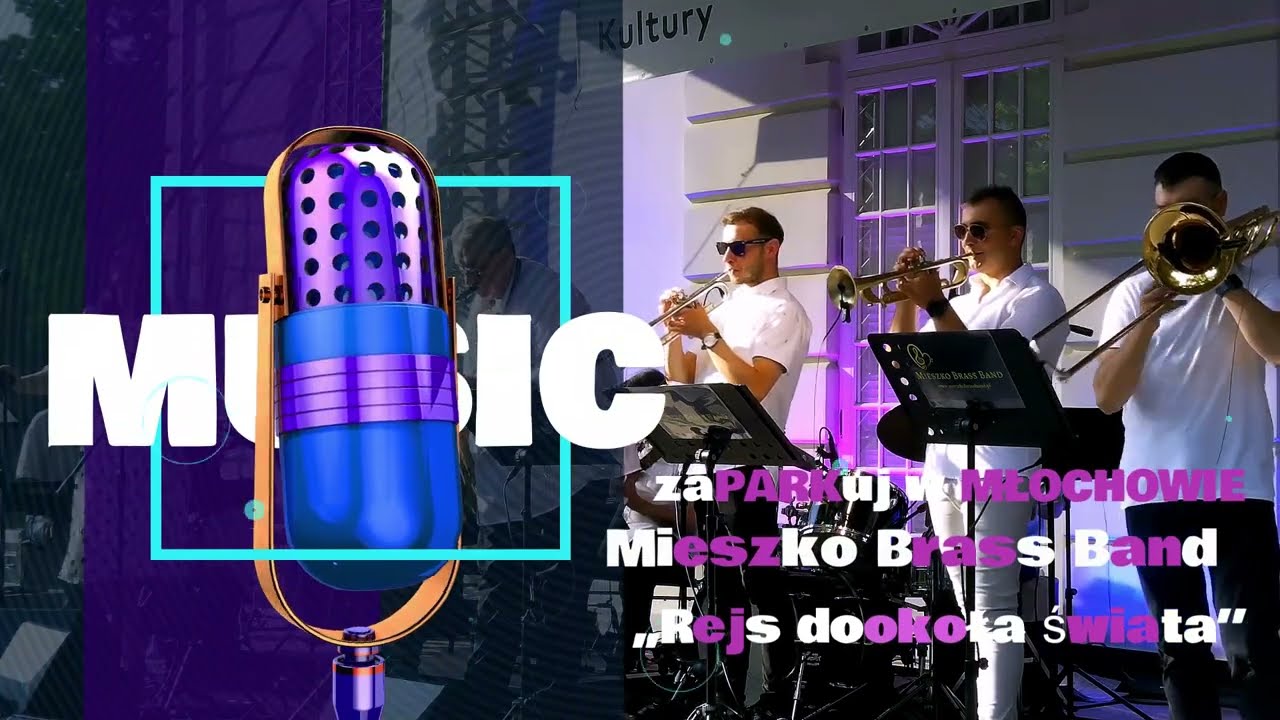 Mieszko Brass Band - Fragment KONCERTU PLENEROWEGO z cyklu zaPARKuj w MŁOCHOWIE VII edycja