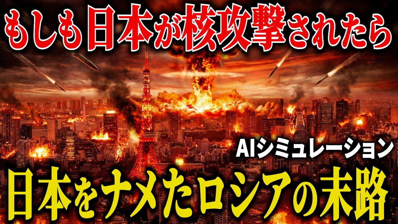 【閲覧注意】もしもロシア軍が東京へ核攻撃を仕掛けたら…発射から3秒で日本の「レールガン」が迎撃した結果！モスクワが沈黙した理由がヤバすぎる【AIシミュレーション】