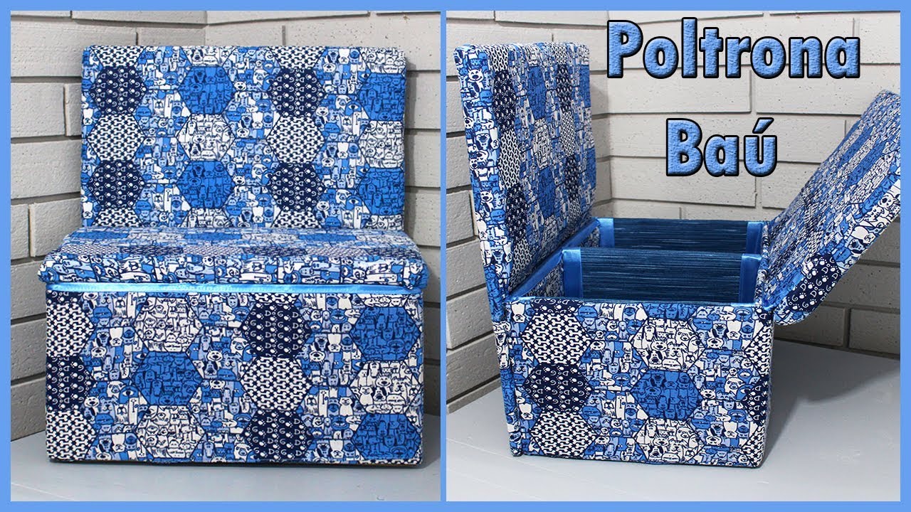 POLTRONINHA BAÚ PARA GUARDAR BRINQUEDOS! (Mês da criança na casa da Nanna)