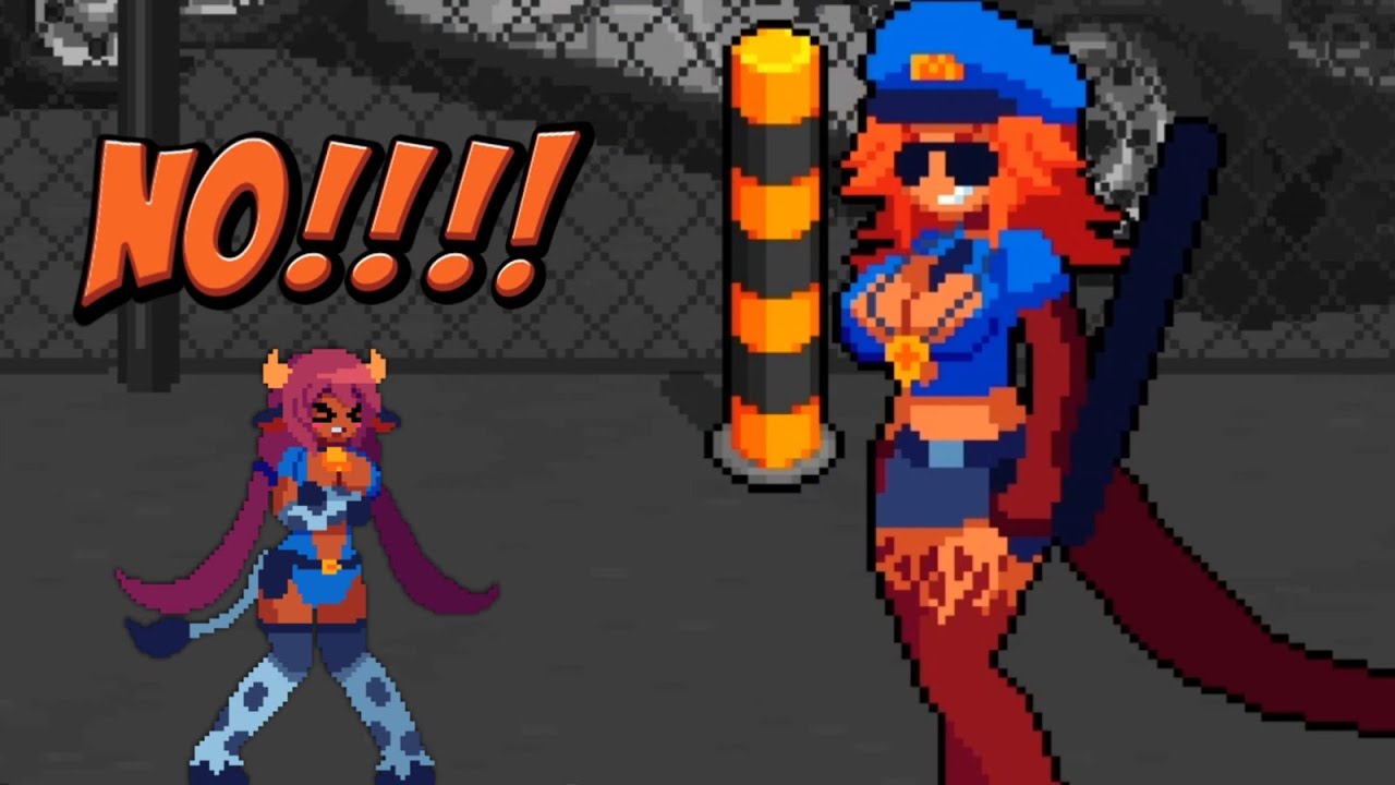 Maiden Cops: Arcade Mode first boss !!