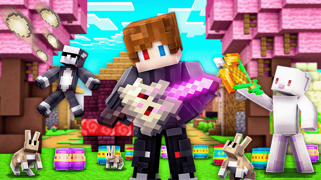 Cała WIELKANOC, aby ZDOBYĆ KRÓLICZY MIECZ w MINECRAFT...